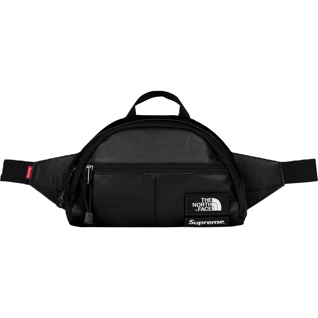 Supreme/TNF Leather Roo II Lumbar Pack - Black