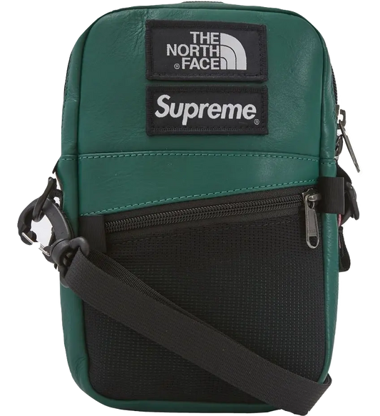 Supreme The North Face Leather Shoulder Bag - Dark Green Supreme