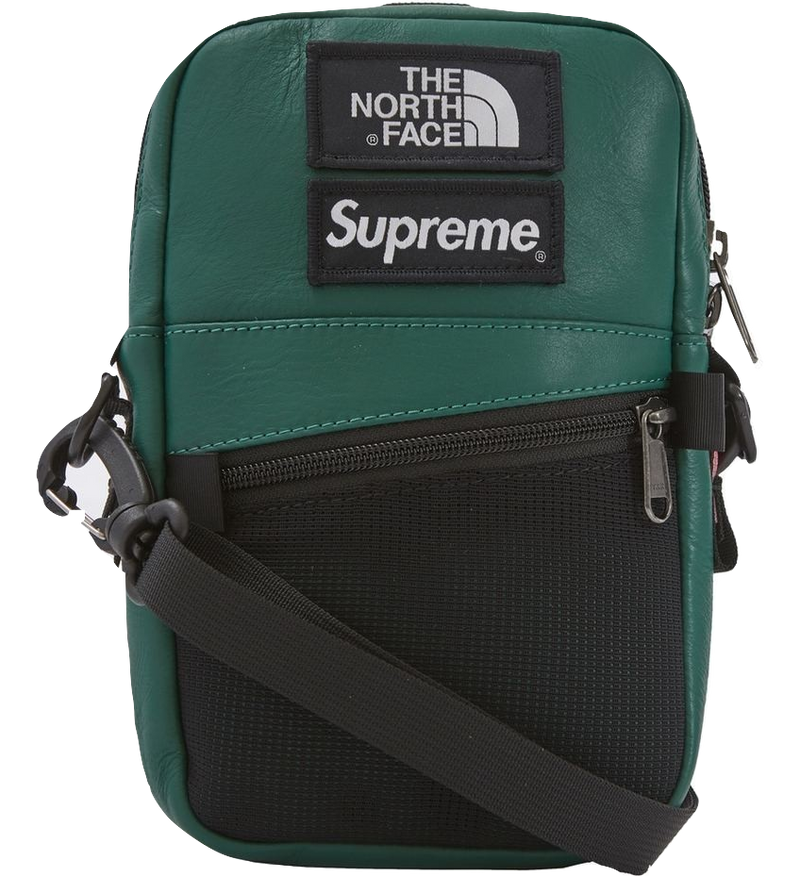 Supreme The North Face Leather Shoulder Bag - Dark Green