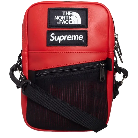 Supreme The North Face Leather Shoulder Bag - Red Supreme