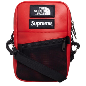Supreme The North Face Leather Shoulder Bag - Red