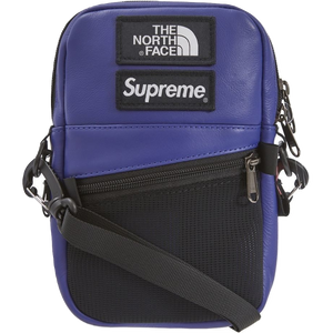 Supreme The North Face Leather Shoulder Bag - Aztec Blue