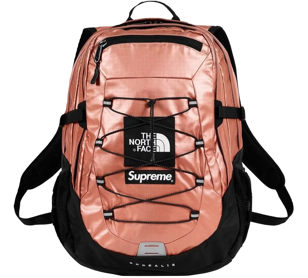 Supreme X The North Face Metallic Borealis Backpack - Rose Gold Supreme