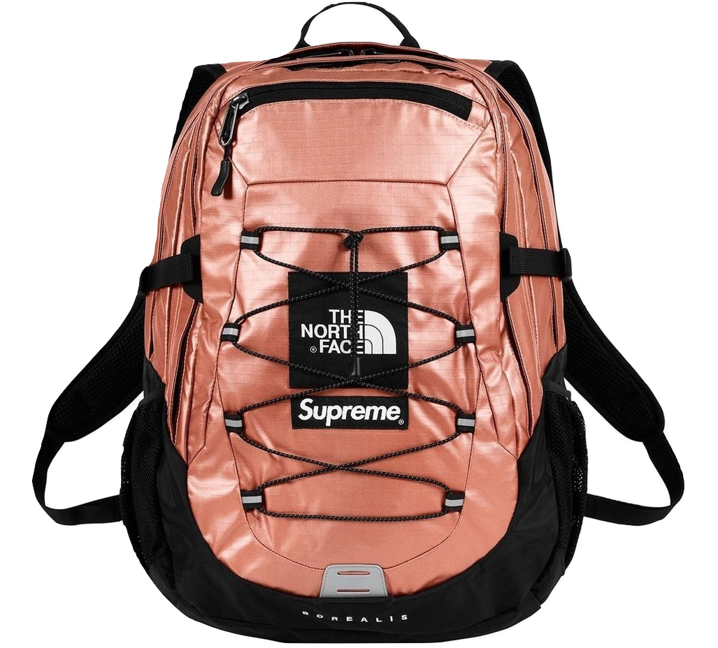 Supreme X The North Face Metallic Borealis Backpack Rose Gold