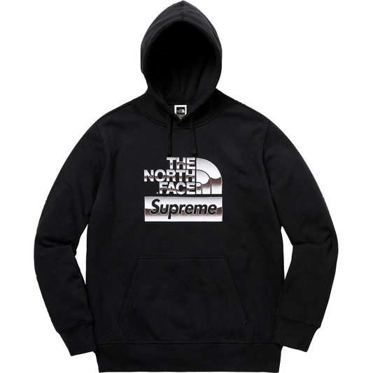 Supreme x The North Face Metallic Logo Hooded Sweatshirt - Black