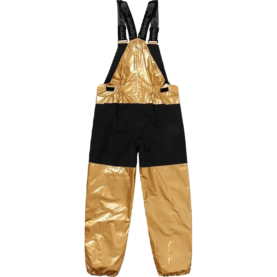 Supreme/The North Face Metallic Mountain BIB Pant - Gold Supreme