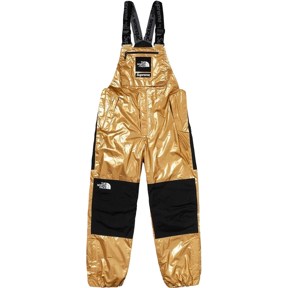 Supreme/The North Face Metallic Mountain BIB Pant - Gold