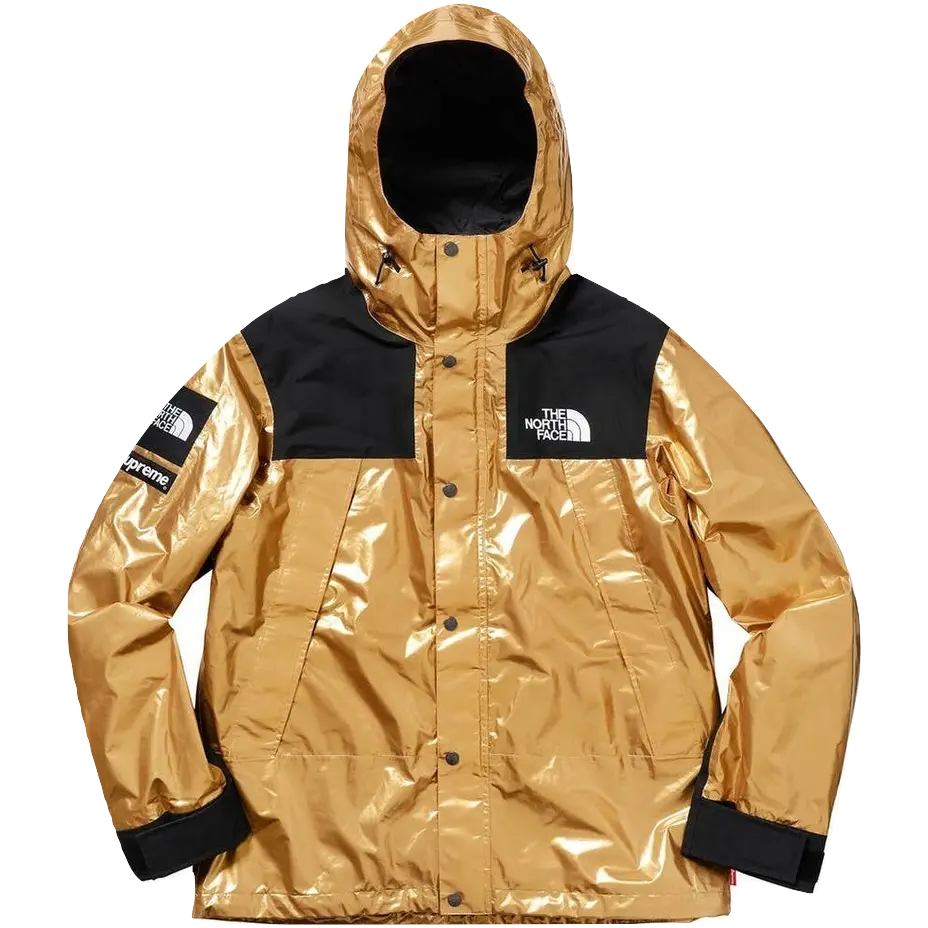 Supreme The North Face Metallic Mountain Parka - Gold Supreme