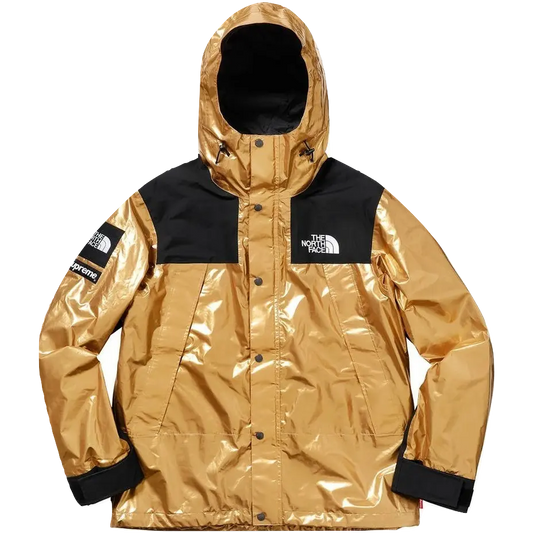 Supreme The North Face Metallic Mountain Parka - Gold - Used Supreme