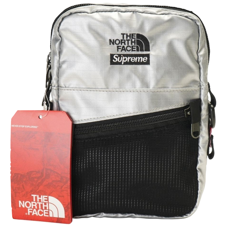Supreme/The North Face TNF Metallic Shoulder Bag - Silver - Used
