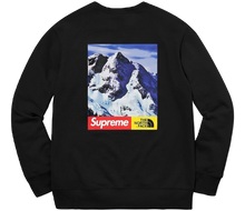 Supreme x The North Face Mountain Crewneck Sweatshirt - Black