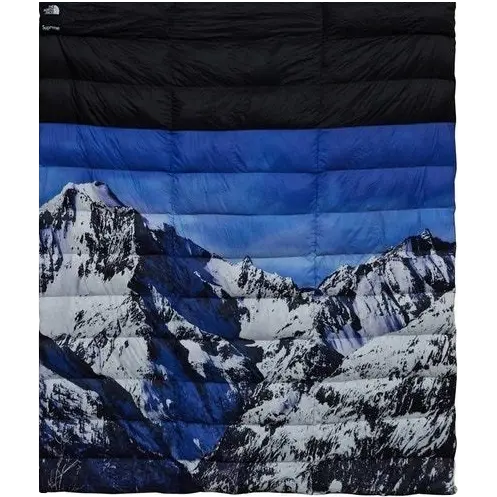 Supreme The North Face Mountain Nuptse Blanket - Blue White - Used Supreme