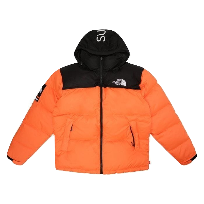 Supreme the north face nuptse orange deals