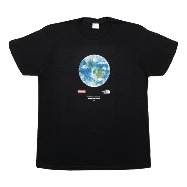 Supreme TNF One World Tee - Black Supreme