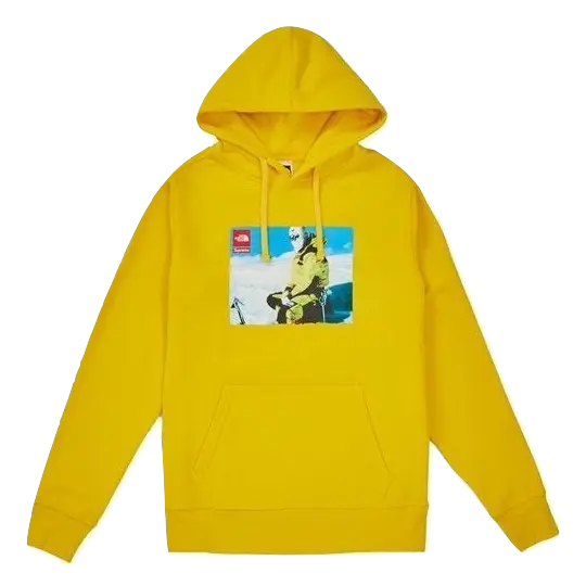 Supreme The North Face Photo Hooded Sweatshirt - Yellow - Used Supreme