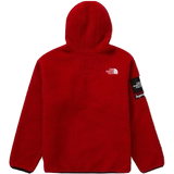 Supreme x The North Face S Logo Hooded Fleece Jacket - Red