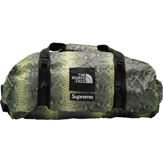 Supreme x The North Face Snakeskin Flyweight Duffle Bag - Green