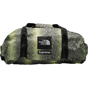 Supreme x The North Face Snakeskin Flyweight Duffle Bag - Green