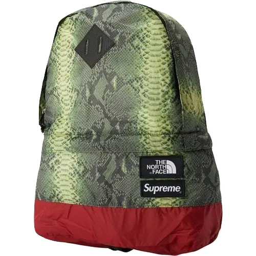 Supreme x The North Face Snakeskin Lightweight Day Pack - Green - Used Supreme