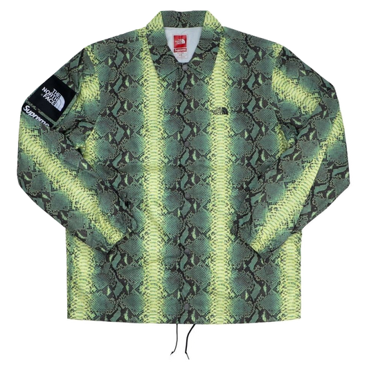 Supreme/The North Face TNF Snakeskin Taped Seam Coaches Jacket - Green - Used
