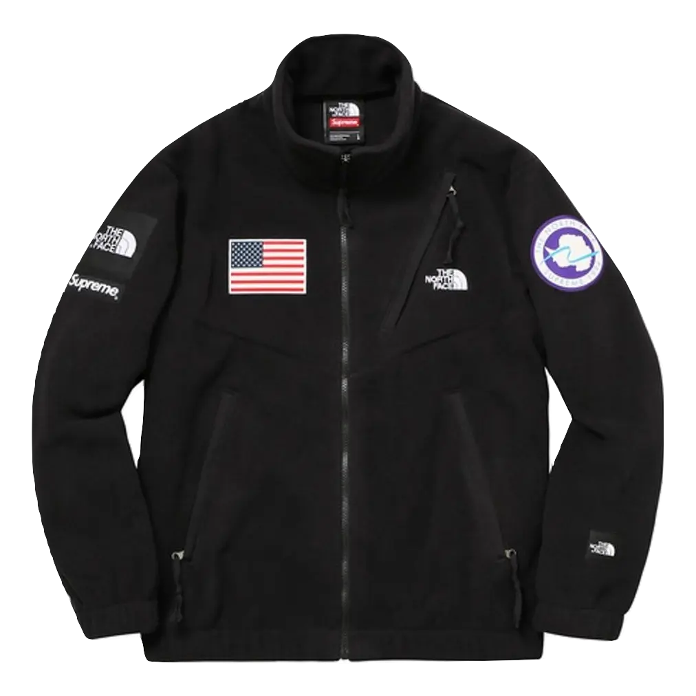 Supreme/The North Face Trans Antarctica Expedition Fleece Jacket - Black - Used Supreme