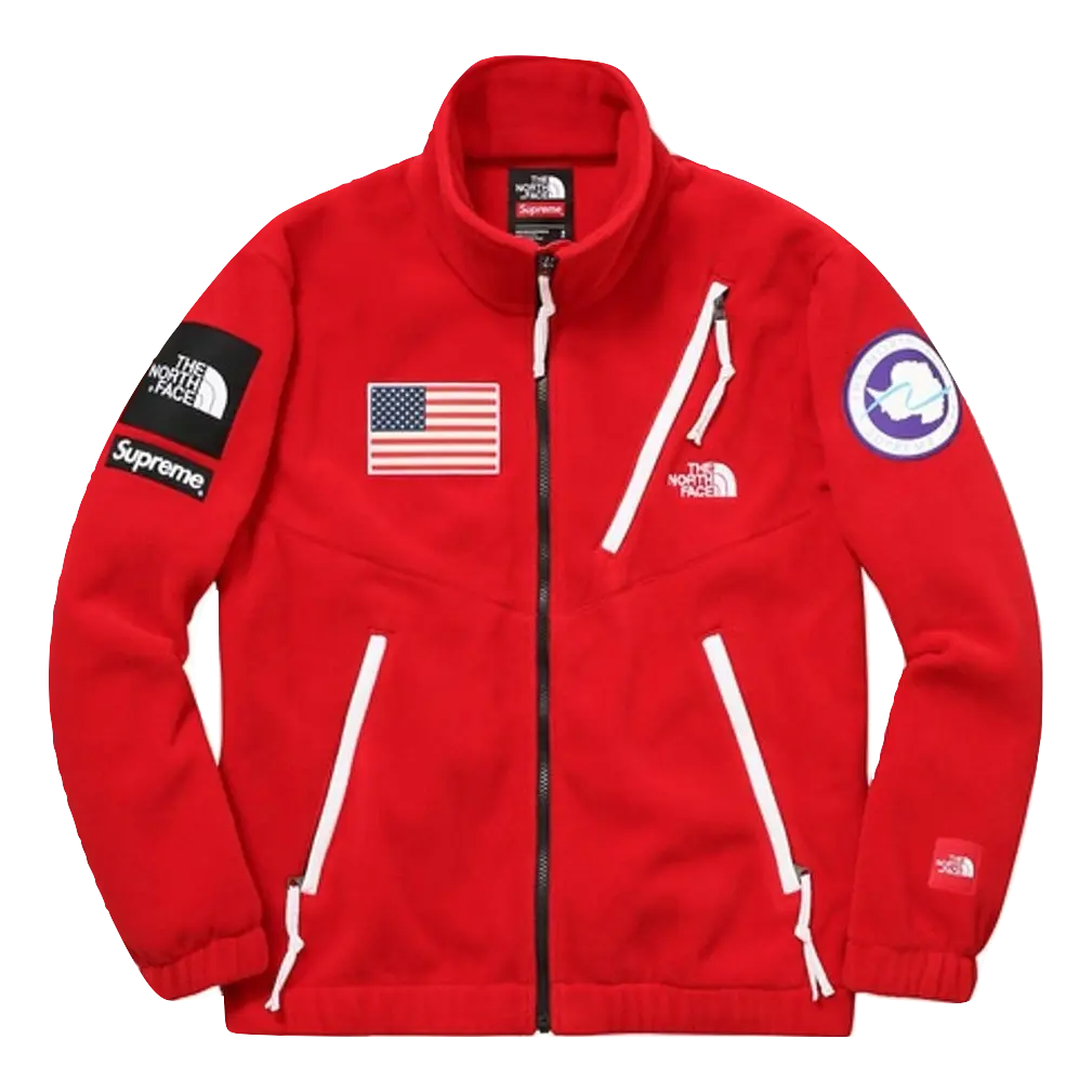 Supreme/The North Face Trans Antarctica Expedition Fleece Jacket - Red Supreme