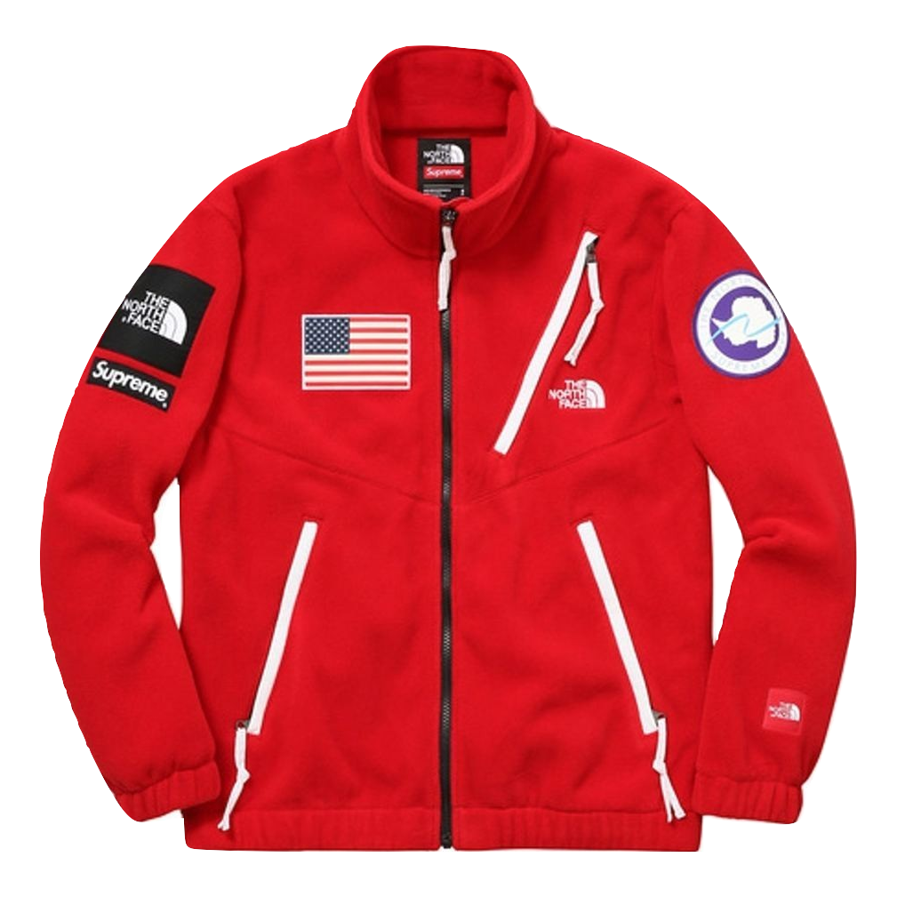 Supreme/The North Face Trans Antarctica Expedition Fleece Jacket - Red