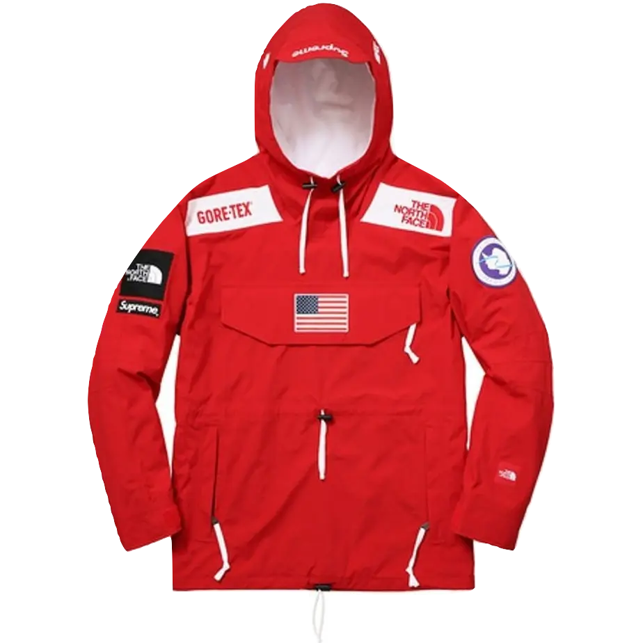 Supreme x The North Face Trans Antartica Expedition Pullover Jacket - Red Supreme
