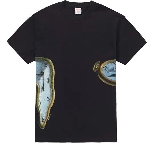 Supreme The Persistence of Memory Tee - Black Supreme