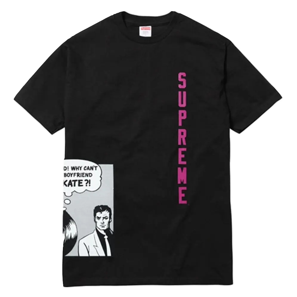 Supreme x Thrasher Boyfriend Tee - Black Supreme