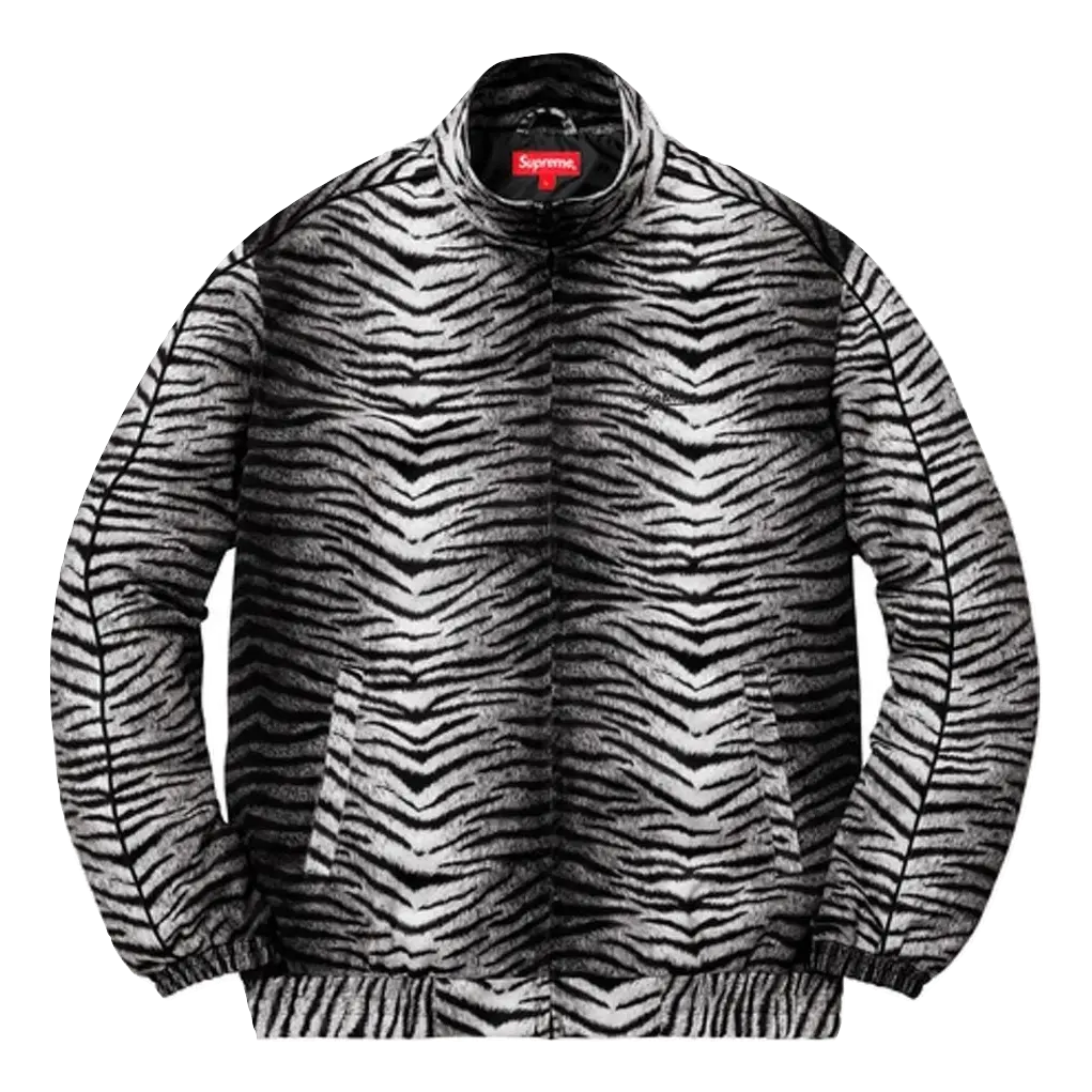 Supreme Tiger Stripe Track Jacket - White Supreme