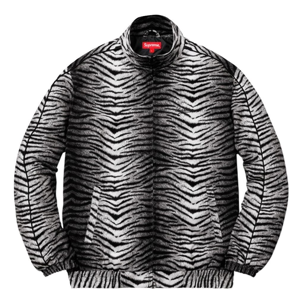 Supreme Tiger Stripe Track Jacket - White