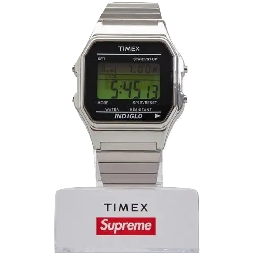 Supreme Timex Digital Watch - Silver Supreme