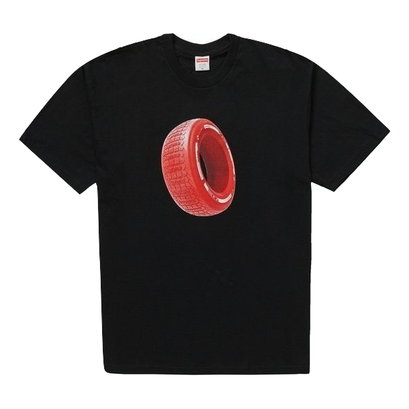 Supreme Tire Tee - Black Supreme