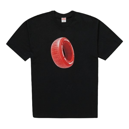 Supreme Tire Tee - Black Supreme