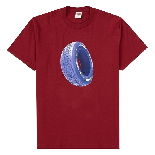 Supreme Tire Tee - Cardinal Supreme