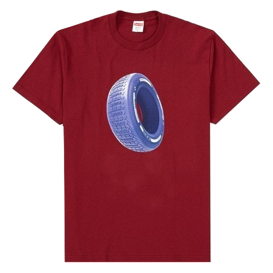 Supreme Tire Tee - Cardinal Supreme
