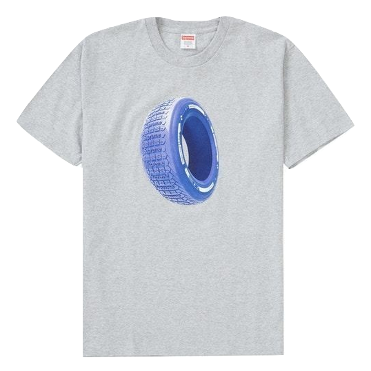 Supreme Tire Tee - Heather Grey Supreme