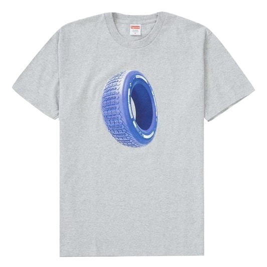Supreme Tire Tee - Heather Grey Supreme