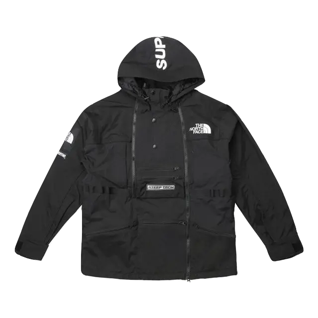 Supreme x The North Face Steep Tech Hooded Jacket - Black Supreme