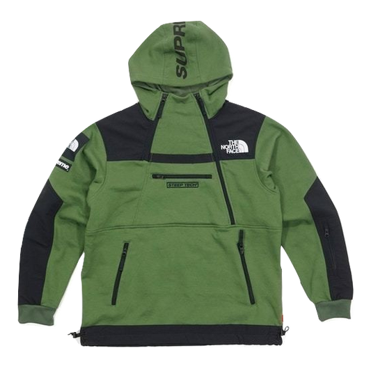 Supreme x The North Face Steep Tech Hooded Sweatshirt - Olive