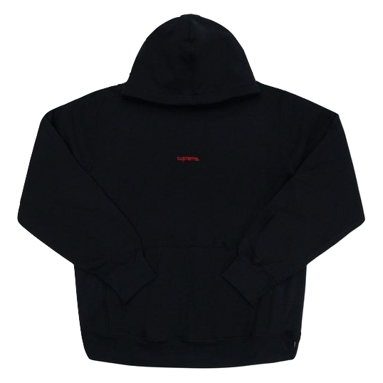 Supreme Trademark Hooded Sweatshirt - Black