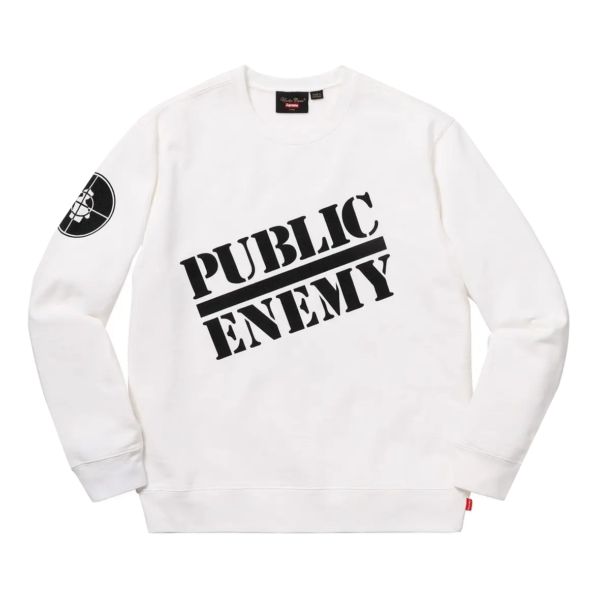 Supreme UNDERCOVER/Public Enemy Crewneck Sweatshirt White Supreme