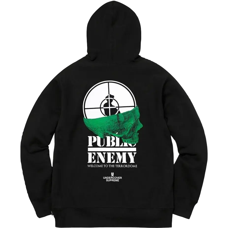 Supreme/Undercover Public Enemy Terrordome Hoodie - Black Supreme