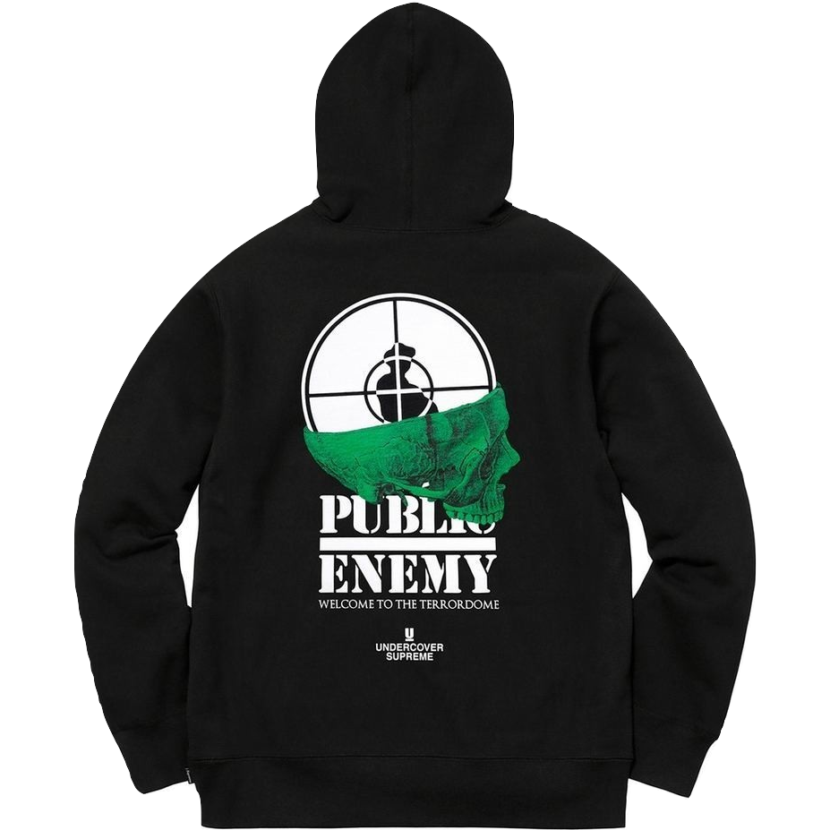 Supreme/Undercover Public Enemy Terrordome Hoodie - Black
