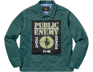 Supreme Undercover/Public Enemy Work Jacket - Dusty Teal - Used Supreme