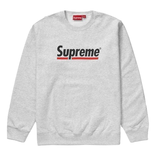 Supreme Underline Crewneck - Ash Grey - Used