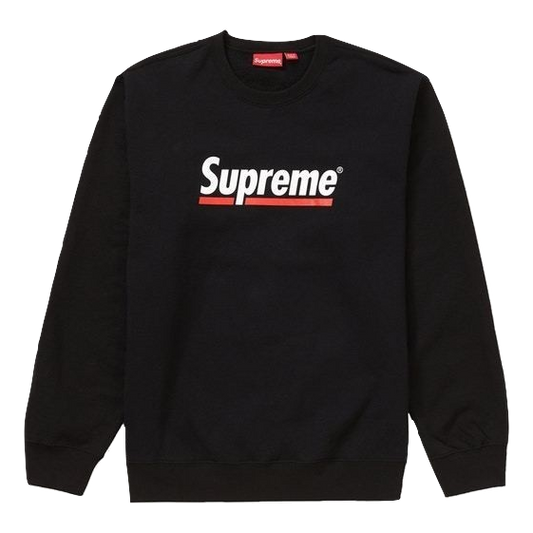 Supreme Underline Crewneck - Black - Used