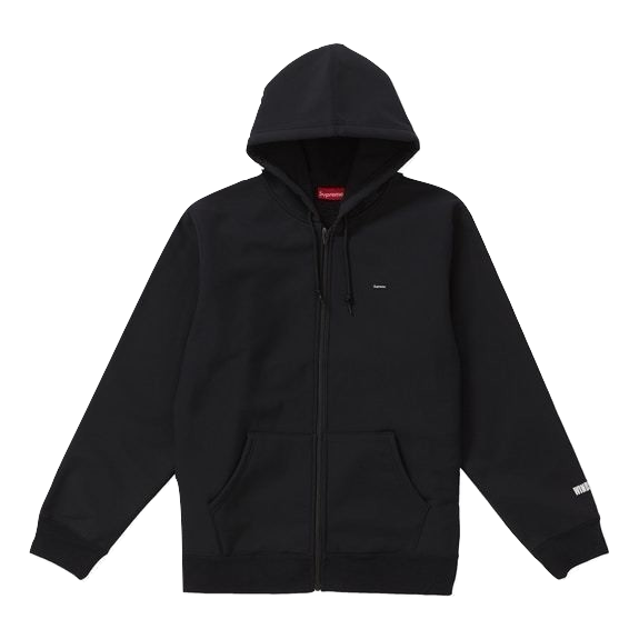 Supreme WINDSTOPPER Zip Up Hooded Sweatshirt - Black - Used