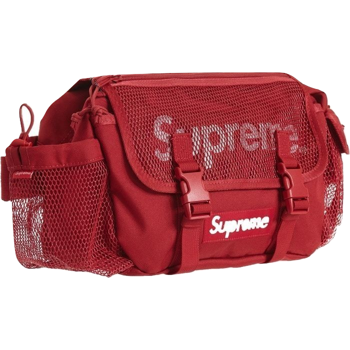 Supreme Mesh Waist Bag SS20 - Dark Red Supreme